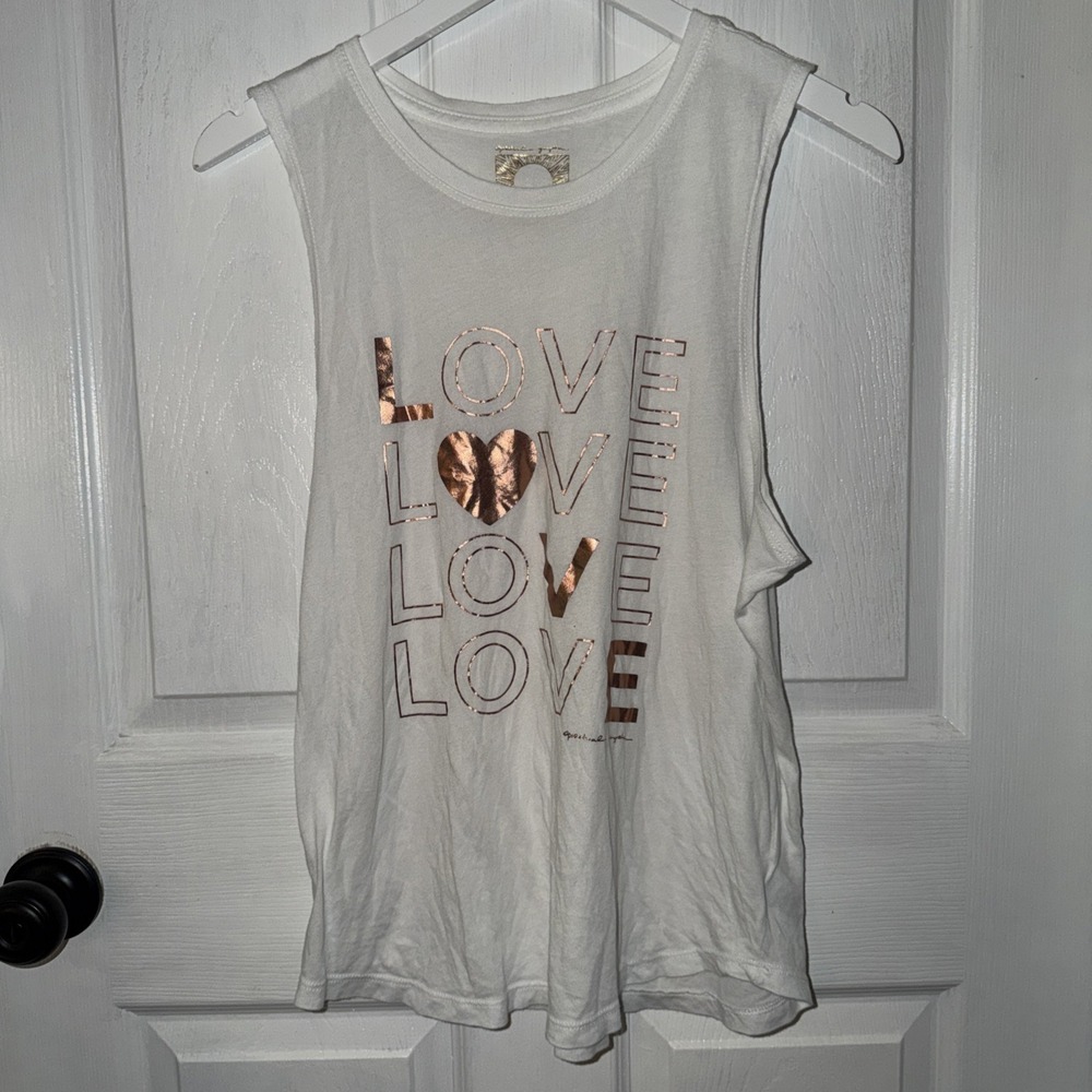 Spiritual Gangster Love Tank Rose Gold Size L USA